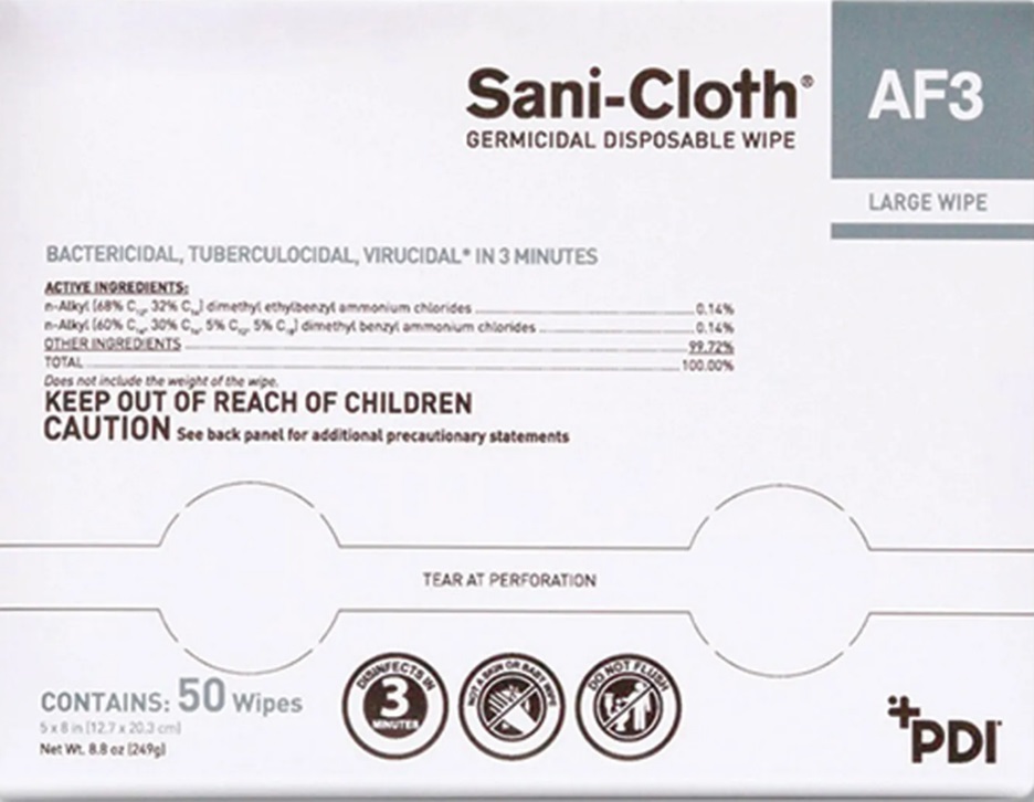 Sani-Cloth AF3 Germicidal Wipe